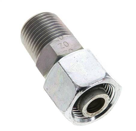 14S & 1/2'' NPT Verzinkter Stahl, gerade drehbar mit Außengewinde 630 bar Einstellbar ISO 8434-1