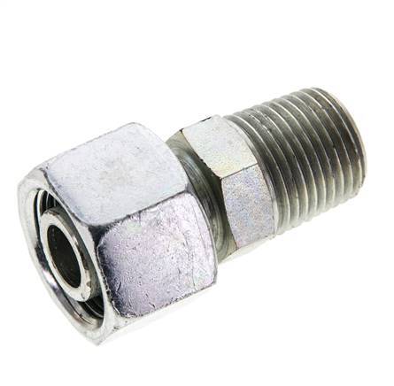 16S & 1/2'' NPT Verzinkter Stahl Gerades Drehgelenk mit Außengewinde 400 bar Einstellbar ISO 8434-1