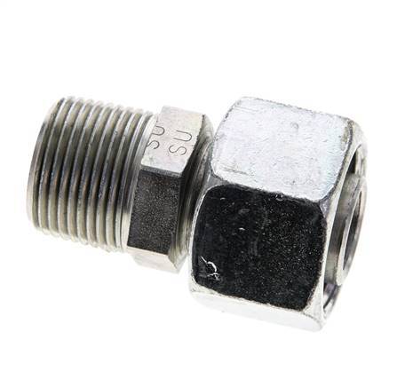 20S & 3/4'' NPT Verzinkter Stahl, gerade drehbar mit Außengewinde 400 bar Einstellbar ISO 8434-1