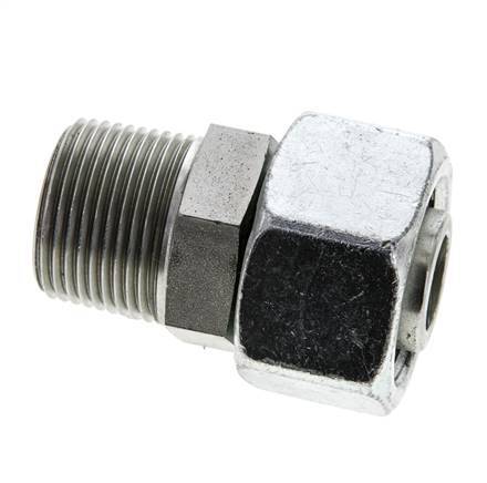 25S & 1'' NPT Verzinkter Stahl, gerade drehbar mit Außengewinde 400 bar Einstellbar ISO 8434-1