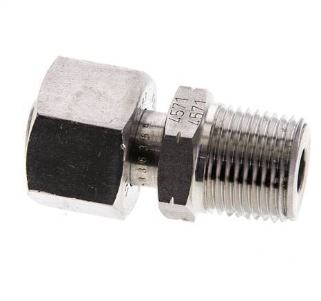 12L & 3/8'' NPT Edelstahl-Drehgelenk mit Außengewinde 315 bar Einstellbar ISO 8434-1