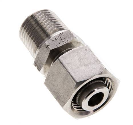 12L & 3/8'' NPT Edelstahl-Drehgelenk mit Außengewinde 315 bar Einstellbar ISO 8434-1