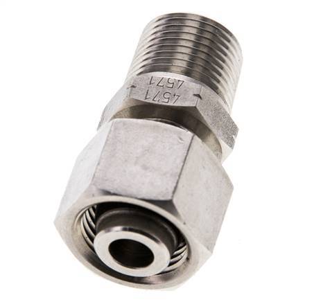 12L & 3/8'' NPT Edelstahl-Drehgelenk mit Außengewinde 315 bar Einstellbar ISO 8434-1