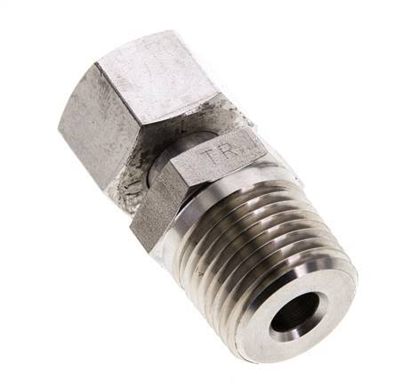 12L & 1/2'' NPT Edelstahl-Drehgelenk mit Außengewinde 315 bar Einstellbar ISO 8434-1