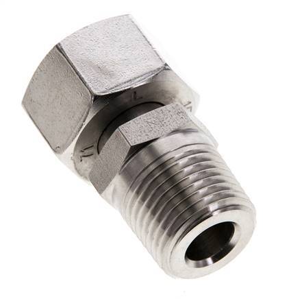 15L & 1/2'' NPT Edelstahl-Drehgelenk mit Außengewinde 315 bar Einstellbar ISO 8434-1
