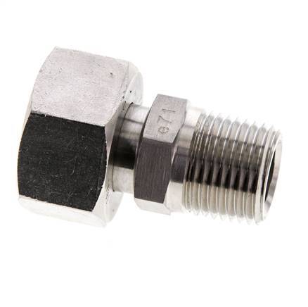 18L & 1/2'' NPT Edelstahl-Drehgelenk mit Außengewinde 315 bar Einstellbar ISO 8434-1