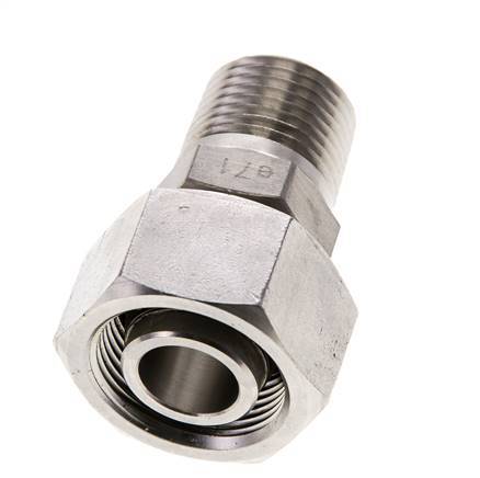 18L & 1/2'' NPT Edelstahl-Drehgelenk mit Außengewinde 315 bar Einstellbar ISO 8434-1