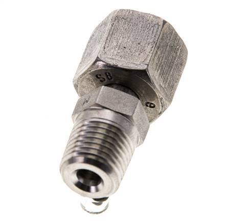 8S & 1/4'' NPT Edelstahl-Drehgelenk mit Außengewinde 630 bar Einstellbar ISO 8434-1