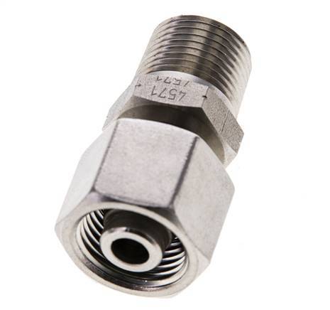 10S & 3/8'' NPT Edelstahl-Drehgelenk mit Außengewinde 630 bar Einstellbar ISO 8434-1