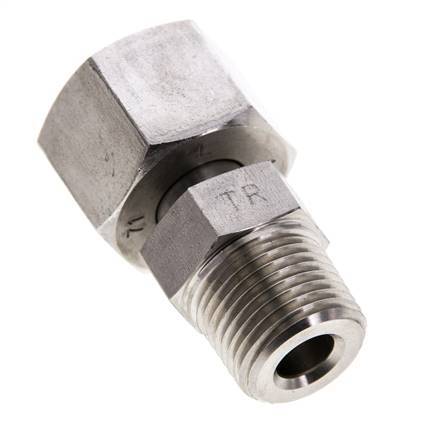 12S & 3/8'' NPT Edelstahl-Drehgelenk mit Außengewinde 630 bar Einstellbar ISO 8434-1