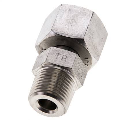 12S & 3/8'' NPT Edelstahl-Drehgelenk mit Außengewinde 630 bar Einstellbar ISO 8434-1