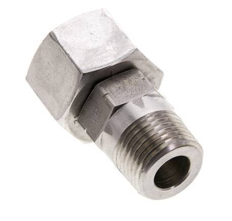 16S & 1/2'' NPT Edelstahl-Drehgelenk mit Außengewinde 400 bar Einstellbar ISO 8434-1