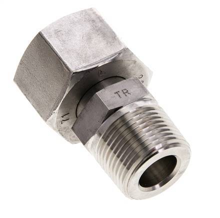 20S & 3/4'' NPT Edelstahl-Drehgelenk mit Außengewinde 400 bar Einstellbar ISO 8434-1
