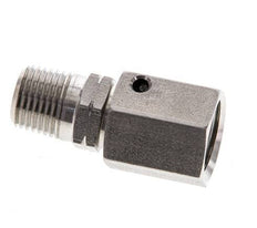 6L & 1/8'' NPT Edelstahl-Drehgelenk mit Außengewinde 315 bar FKM O-Ring-Dichtkonus Einstellbar ISO 8434-1