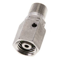 6L & 1/8'' NPT Edelstahl-Drehgelenk mit Außengewinde 315 bar FKM O-Ring-Dichtkonus Einstellbar ISO 8434-1