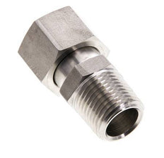 15L & 1/2'' NPT Edelstahl gerade drehbar mit Außengewinde 315 bar FKM O-Ring Dichtungskonus Einstellbar ISO 8434-1