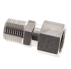 15L & 1/2'' NPT Edelstahl gerade drehbar mit Außengewinde 315 bar FKM O-Ring Dichtungskonus Einstellbar ISO 8434-1