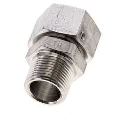 22L & 3/4'' NPT Edelstahl gerade drehbar mit Außengewinde 160 bar FKM O-Ring Dichtungskonus Einstellbar ISO 8434-1