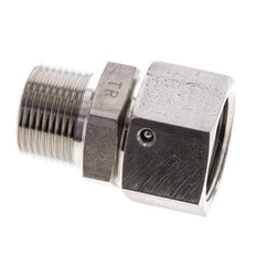 22L & 3/4'' NPT Edelstahl gerade drehbar mit Außengewinde 160 bar FKM O-Ring Dichtungskonus Einstellbar ISO 8434-1