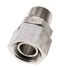 22L & 3/4'' NPT Edelstahl gerade drehbar mit Außengewinde 160 bar FKM O-Ring Dichtungskonus Einstellbar ISO 8434-1