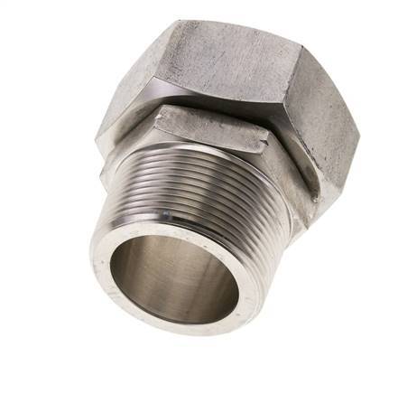 42L & 1-1/2'' NPT Edelstahl gerade drehbar mit Außengewinde 160 bar FKM O-Ring Dichtungskonus Einstellbar ISO 8434-1