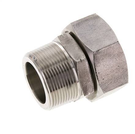 42L & 1-1/2'' NPT Edelstahl gerade drehbar mit Außengewinde 160 bar FKM O-Ring Dichtungskonus Einstellbar ISO 8434-1
