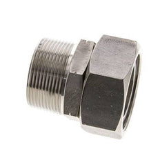 42L & 1-1/2'' NPT Edelstahl gerade drehbar mit Außengewinde 160 bar FKM O-Ring Dichtungskonus Einstellbar ISO 8434-1