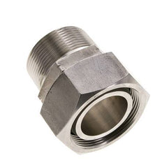 42L & 1-1/2'' NPT Edelstahl gerade drehbar mit Außengewinde 160 bar FKM O-Ring Dichtungskonus Einstellbar ISO 8434-1