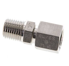 6S & 1/4'' NPT Edelstahl-Drehgelenk mit Außengewinde 630 bar FKM O-Ring-Dichtkonus Einstellbar ISO 8434-1