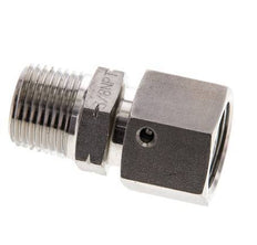 10S & 3/8'' NPT Edelstahl-Drehgelenk mit Außengewinde 630 bar FKM O-Ring-Dichtkonus Einstellbar ISO 8434-1