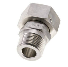 25S & 1'' NPT Edelstahl-Drehgelenk mit Außengewinde 400 bar FKM O-Ring-Dichtkonus Einstellbar ISO 8434-1