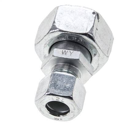 12L & 22L Zink plated Steel Straight Cutting Fitting with Swivel 160 bar ISO 8434-1