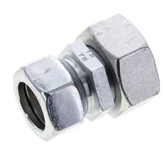 28L & 35L Zink plated Steel Straight Cutting Fitting with Swivel 160 bar ISO 8434-1