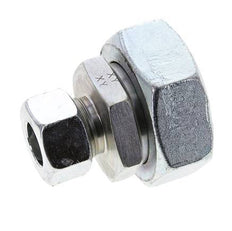 18L & 42L Zink plated Steel Straight Cutting Fitting with Swivel 160 bar ISO 8434-1