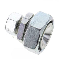 18L & 42L Zink plated Steel Straight Cutting Fitting with Swivel 160 bar ISO 8434-1