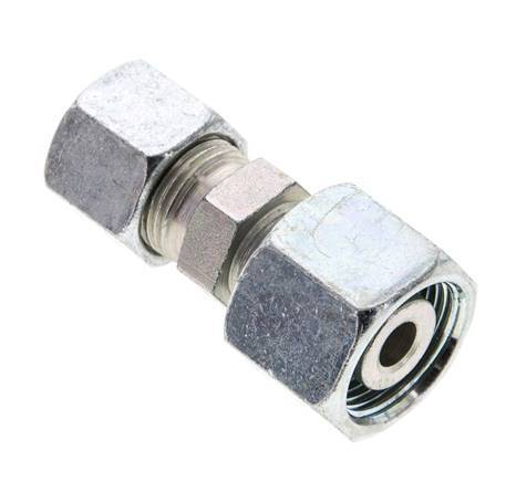 10S & 14S Zink plated Steel Straight Cutting Fitting with Swivel 630 bar ISO 8434-1