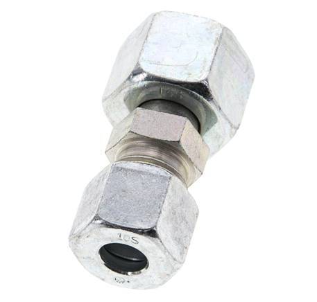 10S & 14S Zink plated Steel Straight Cutting Fitting with Swivel 630 bar ISO 8434-1