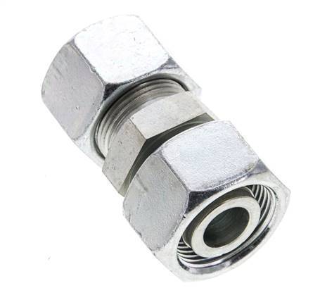 16S & 18L Zink plated Steel Straight Cutting Fitting with Swivel 315 bar ISO 8434-1