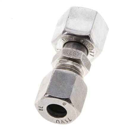 8L & 10L Stainless Steel Straight Cutting Fitting with Swivel 315 bar ISO 8434-1
