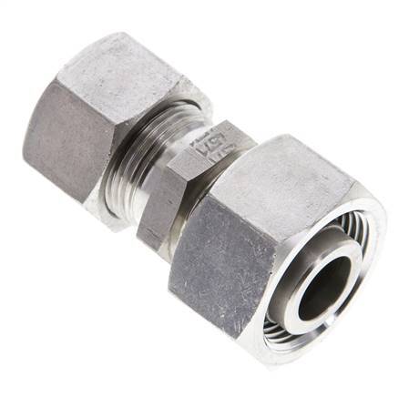 15L & 18L Stainless Steel Straight Cutting Fitting with Swivel 315 bar ISO 8434-1