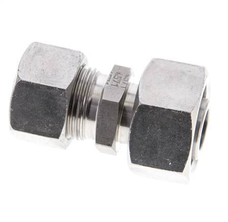 15L & 18L Stainless Steel Straight Cutting Fitting with Swivel 315 bar ISO 8434-1