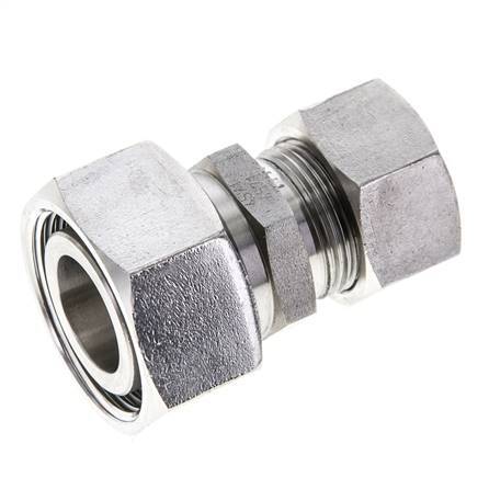 18L & 28L Stainless Steel Straight Cutting Fitting with Swivel 160 bar ISO 8434-1