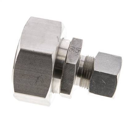 15L & 35L Stainless Steel Straight Cutting Fitting with Swivel 160 bar ISO 8434-1