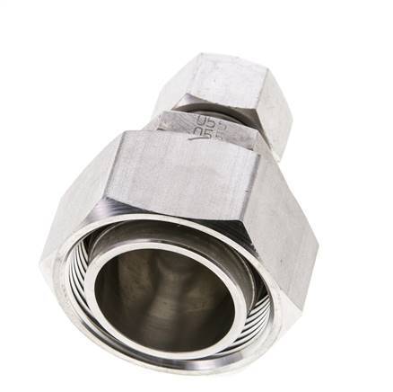 15L & 35L Stainless Steel Straight Cutting Fitting with Swivel 160 bar ISO 8434-1