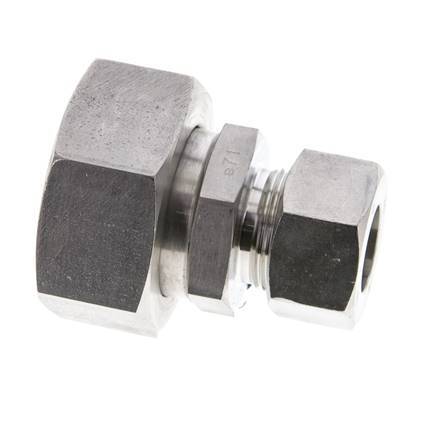 18L & 35L Stainless Steel Straight Cutting Fitting with Swivel 160 bar ISO 8434-1