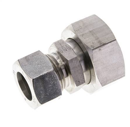 22L & 35L Stainless Steel Straight Cutting Fitting with Swivel 160 bar ISO 8434-1