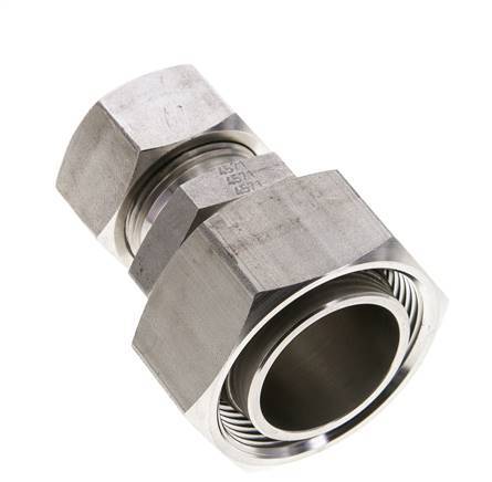 22L & 35L Stainless Steel Straight Cutting Fitting with Swivel 160 bar ISO 8434-1