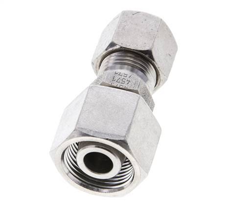 10S & 14S Stainless Steel Straight Cutting Fitting with Swivel 630 bar ISO 8434-1