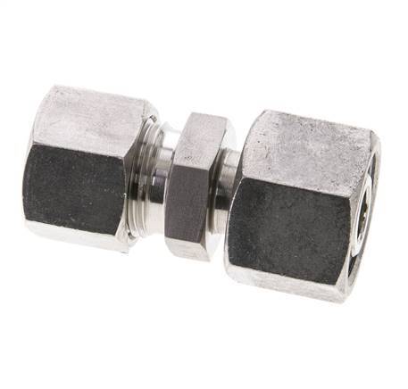 12S & 14S Stainless Steel Straight Cutting Fitting with Swivel 630 bar ISO 8434-1