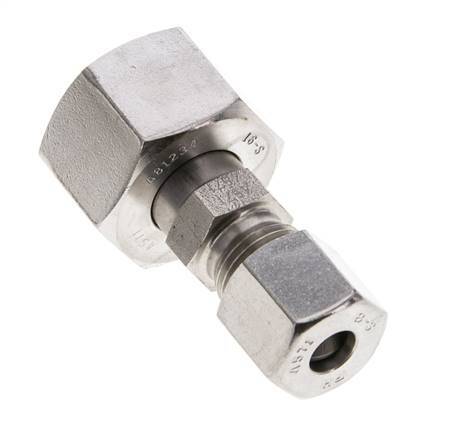 8S & 16S Stainless Steel Straight Cutting Fitting with Swivel 400 bar ISO 8434-1